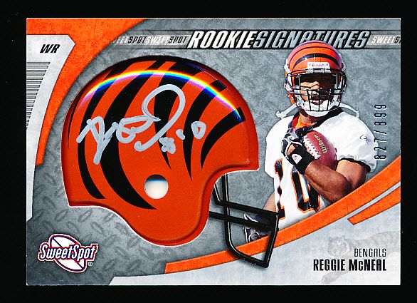 2006 Sweet Spot Ftbl.- #218 Reggie McNeal AU RC, Bengals- #827/899