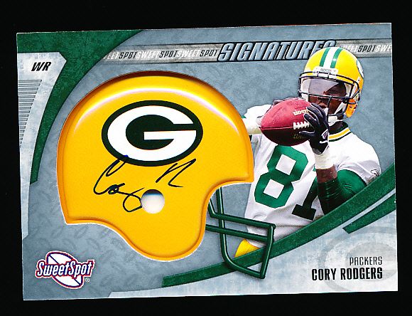 2006 Sweet Spot Ftbl.- “Sweet Spot Signatures”- #SSS-CR Cory Rodgers, Packers