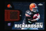 2012 Topps Chrome Ftbl.- “Rookie Relics”- #RR10 Trent Richardson, Browns