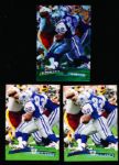 1996 Stadium Club Ftbl. #210 Emmitt Smith, Cowboys- 3 Diff. Cards
