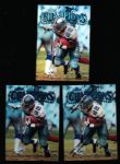 1997 Finest Ftbl. #290 Emmitt Smith Silver, Cowboys- 3 Diff. Cards