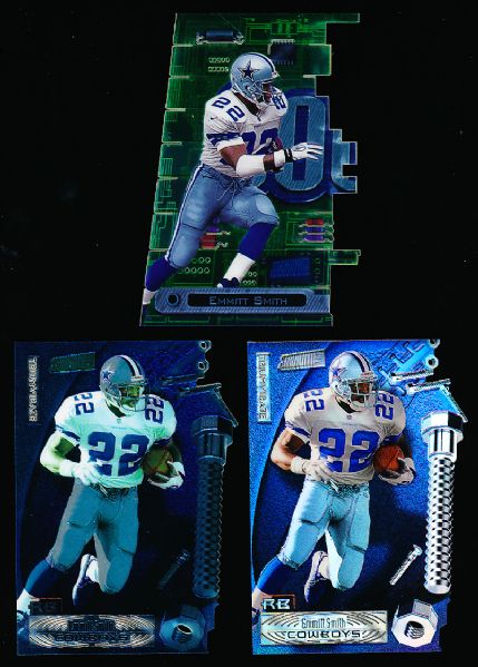 1997 Stadium Club Ftbl. “Triumvirate”- 3 Diff. Emmitt Smith Cards