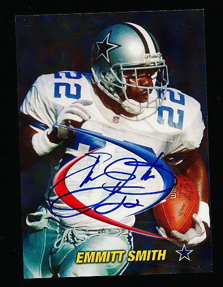 1998 Collector’s Edge Odyssey “Prodigies Autographs”- Emmitt Smith, Cowboys