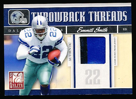 2008 Donruss Elite Ftbl. “Throwback Threads Prime” #31 E. Smith/ M. Barber- #49/50!