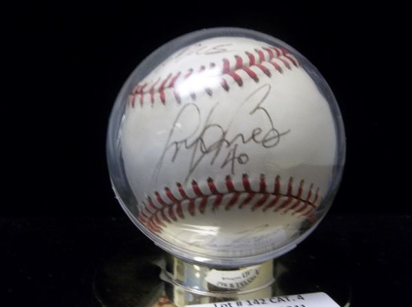Adam, Alan, and Andy Benes Autographed Official NL Leonard Coleman Baseball