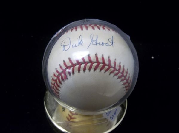 Dick Groat Autographed Official NL Leonard Coleman Baseball