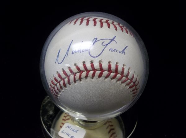 Mike Lincoln Autographed Official MLB Bud Selig Baseball