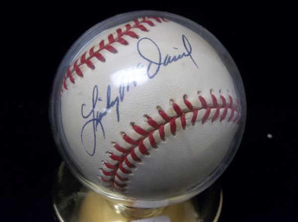 Lindy McDaniel Autographed Official AL Gene Budig Baseball
