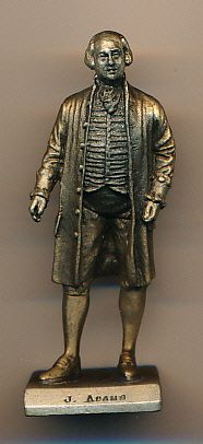 1984 Lance Corp. John Adams 2-5/16” Tall Solid Pewter Figurine