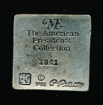 1985 Lance Corp. William Henry Harrison 2-1/4” Tall Solid Pewter Figurine
