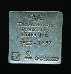 1985 Lance Corp. Franklin Pierce 2-3/8” Tall Solid Pewter Figurine
