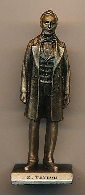 1985 Lance Corp. Zachary Taylor 2-1/4” Tall Solid Pewter Figurine