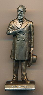 1986 Lance Corp. Rutherford B. Hayes 2-1/4” Tall Solid Pewter Figurine