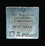 1986 Lance Corp. Rutherford B. Hayes 2-1/4” Tall Solid Pewter Figurine