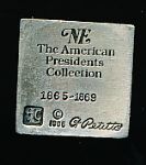 1986 Lance Corp. Andrew Johnson 2-3/8” Tall Solid Pewter Figurine