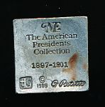 1986 Lance Corp. William McKinley 2-1/4” Tall Solid Pewter Figurine