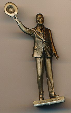 1987 Lance Corp. Dwight D. Eisenhower 2-3/8” Tall Solid Pewter Figurine