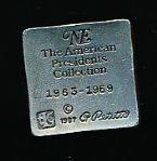 1987 Lance Corp. Lyndon B. Johnson 2-1/2” Tall Solid Pewter Figurine