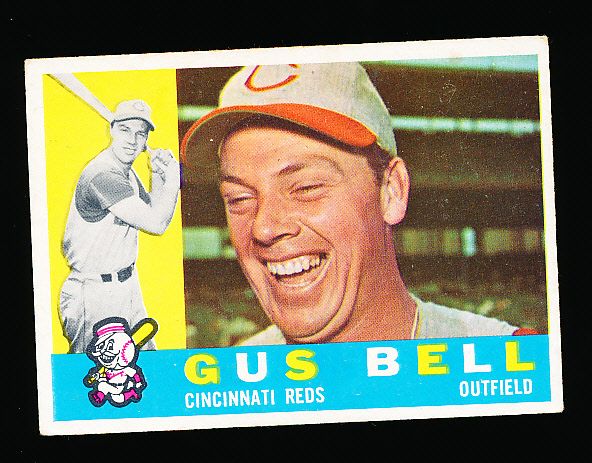 1960 Topps Baseball- #235 Gus Bell, Reds- 11 Cards