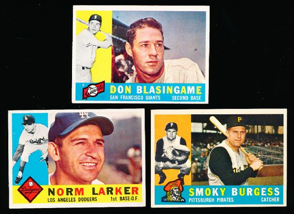 1960 Topps Baseball- 25 Diff.