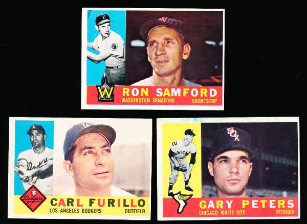 1960 Topps Baseball- 30 Diff.