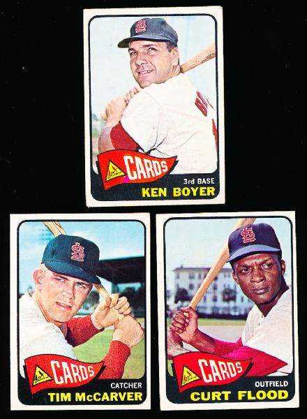 1965 T Bb- 22 Diff.- Mostly Cardinals