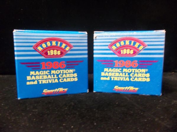 1986 Sportflics “Rookies” Factory Sets of 50- 2 Sets