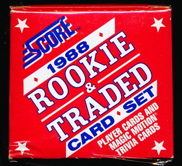 1988 Score Rookies & Traded Baseball Factory Set of 110