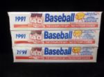 1991 Topps Baseball Factory Sealed Set of 792- 3 Sets