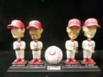 2002 McDonald’s St. Louis Cardinals Complete Set of 4 Bobble Heads, Baseball, & Display Base