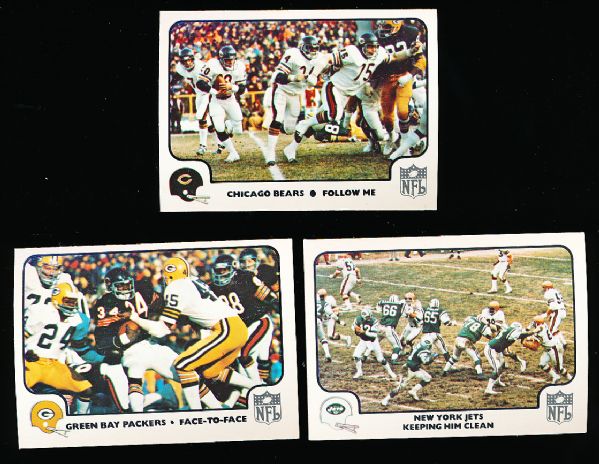 1977 Fleer Team Action Football Complete Set of 67
