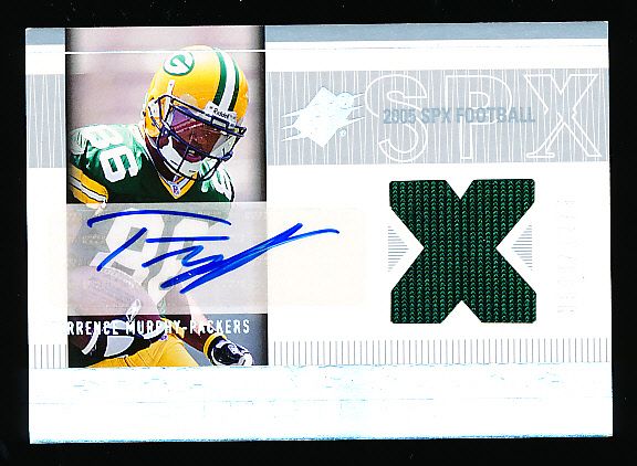 2005 SPx Football- #206 Terrence Murphy AU JSY RC, Packers- #599/1275