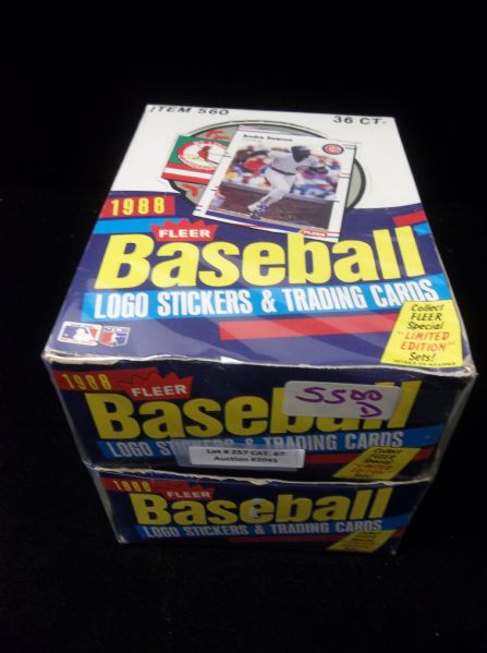 1988 Fleer Baseball- 1 Unopened Wax Box + 34 Extra Packs