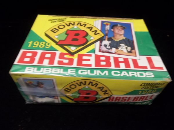 1989 Bowman Baseball- 1 Unopened Wax Box