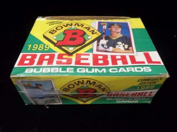 1989 Bowman Baseball- 1 Unopened Wax Box