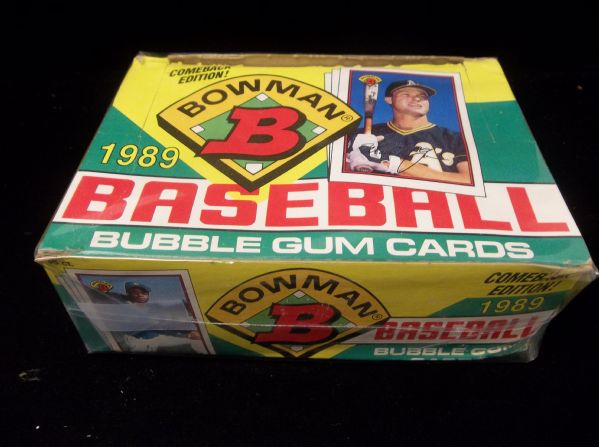 1989 Bowman Baseball- 1 Unopened Wax Box