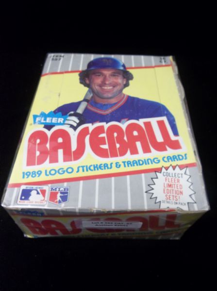 1989 Fleer Baseball- 1 Unopened Wax Box