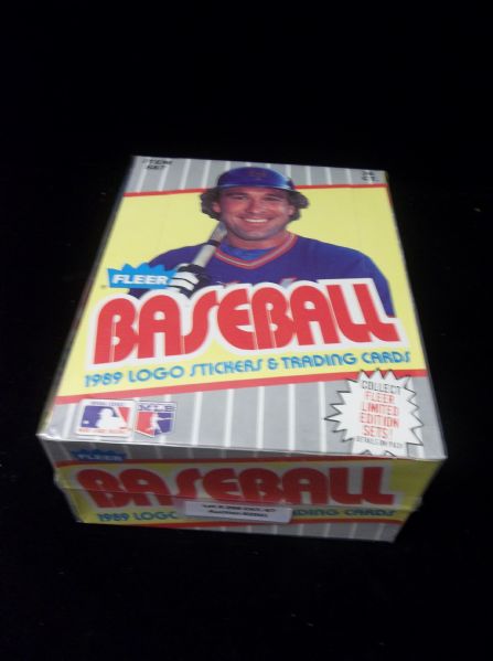 1989 Fleer Baseball- 1 Unopened Wax Box