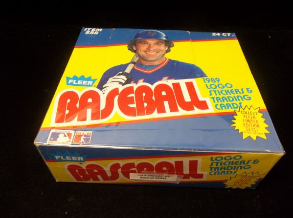 1989 Fleer Baseball- 1 Unopened Cello Box