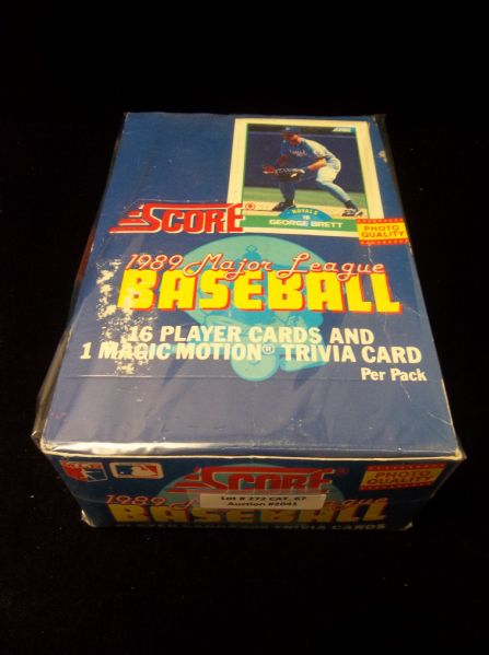 1989 Score Baseball- 1 Unopened Wax Box