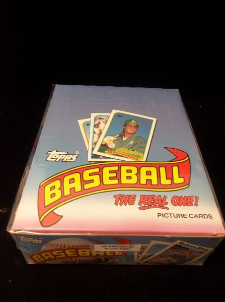 1989 Topps Baseball- 1 Unopened Rack-Pack Box