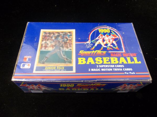 1990 Sportflics Baseball- 1 Unopened Wax Box