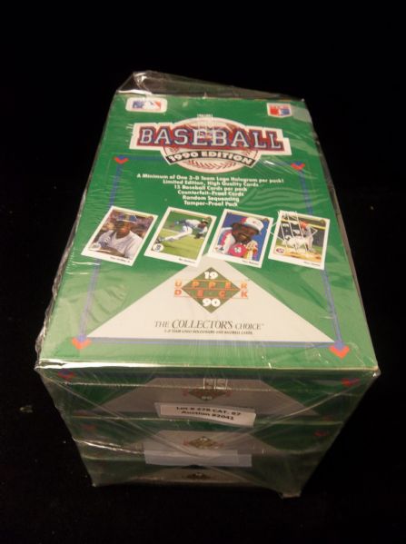 1990 Upper Deck Baseball- Low Series- 3 Unopened Wax Boxes