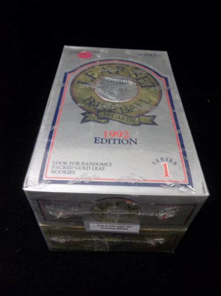 1992 Leaf Baseball- 1 Unopened Wax Box From Both Series