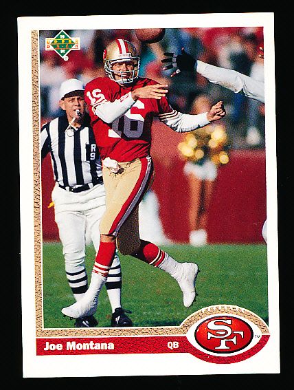 1991 Upper Deck Ftbl. “Promo”- #1 Joe Montana, 49ers- 10 Cards