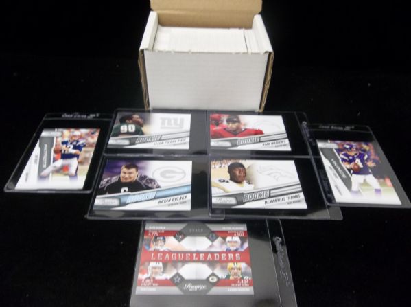 2010 Prestige Ftbl. Near Complete Base Set(177 of 200)+ 36 Diff. Rookies & 20 Diff. Inserts