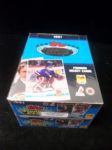 1991-92 Stadium Club Hockey- 2 Unopened Wax Boxes