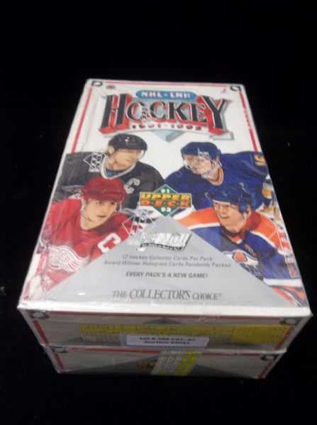 1991-92 Upper Deck Hockey- Low Series- 2 Unopened Wax Boxes