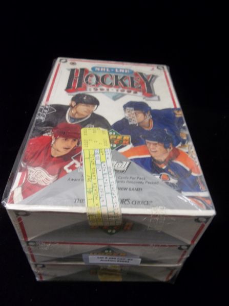 1991-92 Upper Deck Hockey- Low Series- 3 Unopened Wax Boxes