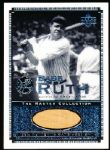 2000 Upper Deck Yankees Master Collection- All Time Yankee Game Bats- #ATY 1 Babe Ruth- #214/500